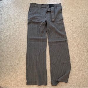 Grey White Pin Stripe Dress Pants